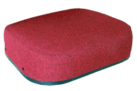 UW81632   Seat Bottom---Red Fabric---Steel Back
